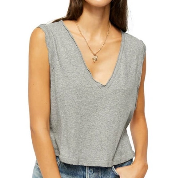 Free People We the Free Dreamy Tank Grey Size Medium - Picture 1 of 5